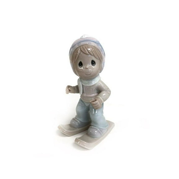 Boy On Skis Figurine