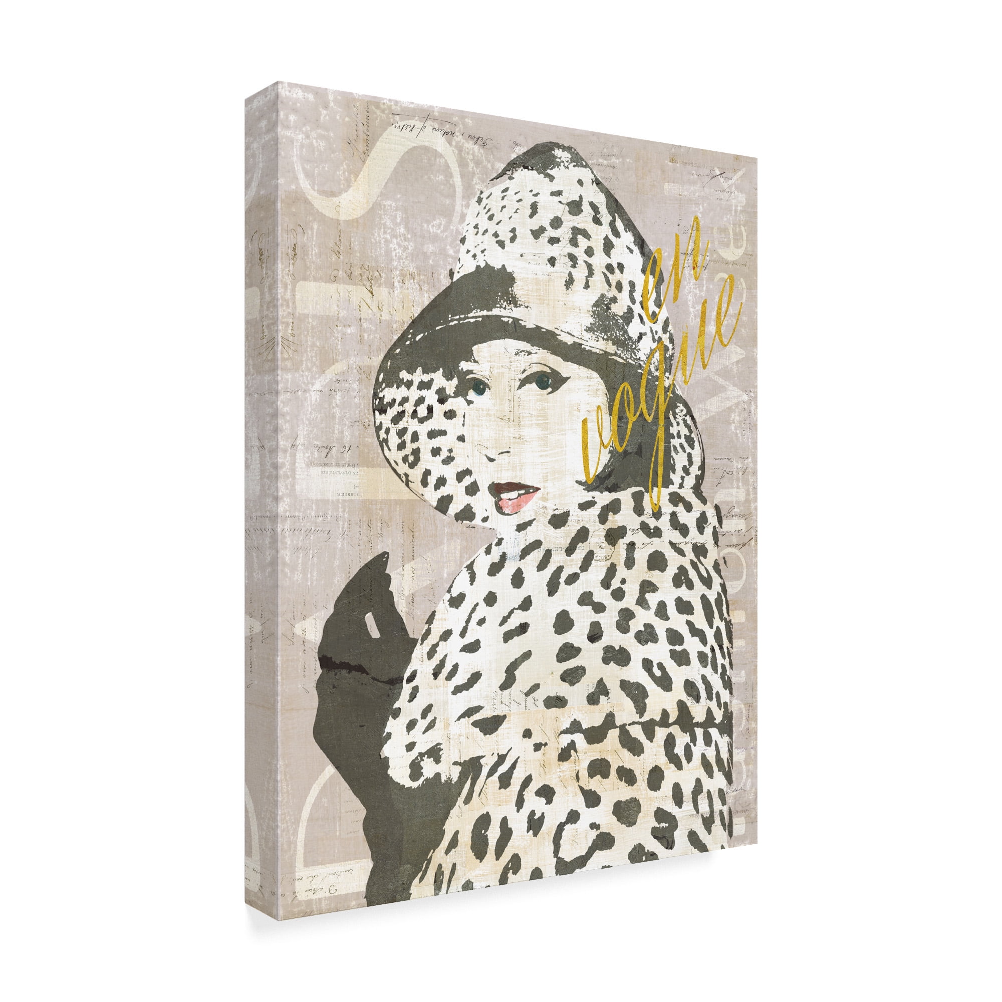 Trademark Fine Art 'Fashion Week Paris Screenprint II' Canvas Art by Sue Schlabach