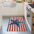 thumbnail image 3 of Entryway Rug 2'x3', Independence Day Kitchen Runner Rugs Non-Slip Carpet Mats, 4 of July Blue Red Stars Striped Wood Bedside Rugs Runners Washable Floor Carpet for Bathroom Laundry Room, 3 of 8