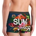 thumbnail image 3 of Goofa Summer Birds and Flowers Printed Men's Boxer Briefs Underwear, Moisture-Wicking Underwear, Trunk,Soft and Breathable Cotton Underwear-Small, 3 of 9