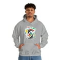 thumbnail image 4 of Card Game Stack Hoodie, Fun Draw 4 Stack Design, Retro Gaming Graphic, 4 of 5