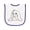 White and Purple, variant on Inktastic Adorable Easter Bunny Baby Terry Cloth Bib