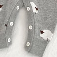 thumbnail image 5 of 2-3 Years Toddler Boys Girls Ribbed Solid Rompers,Henley Button Design Long Sleeve Baby Jumpsuit,Soft Warm Fall Winter Unisex Onesie for Infant 12 18 24 Months 2T 3T,Grey, 5 of 8