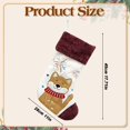 thumbnail image 3 of Large Christmas Stocking, Cute Animal Hanging Stocking with Knitted Cuff, 1 Piece Xmas Stocking, Holiday Christmas Tree Fireplace Decor, Style F, for Festive Season, 3 of 6