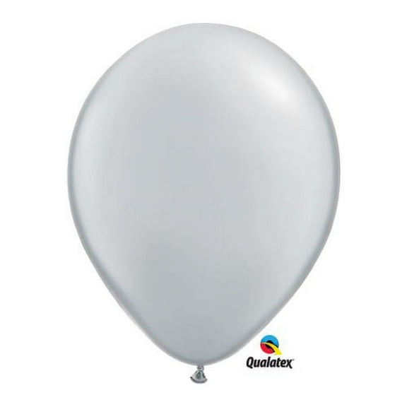 Burton & Burton 11" Gray Qualatex Balloons, Pack Of 100