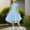 Blue, variant on Generic Girl's Summer Dress Off Shoulder Flutter Sleeve Swing Elegant Casual Formal Dresses with Pocket for 6-15 Years