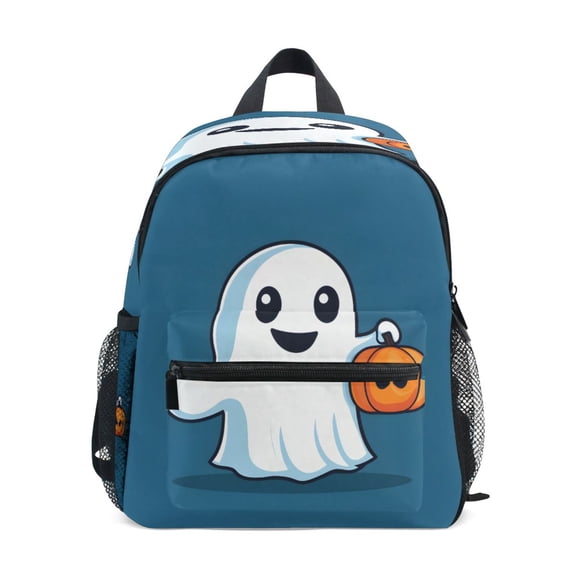 Mini Backpack Background Halloween Ghost - Durable with Safety Features for 3-8 Years
