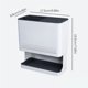 thumbnail image 2 of Jaula Para Palillos De Doble Capa Montada En La Pared Compartimento Sin Perforaciones Cubiertos De Drenaje Tenedores Cucharas Estante Vajilla Caja De Almacenamiento Herramienta De Cocina Para El Hogar Kearding HA018982-00, 2 of 7