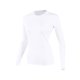 thumbnail image 2 of Ropa interior térmica para mujer, blusa lisa de poliéster con cuello redondo, manga larga y ajustada., 2 of 3