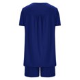 thumbnail image 4 of HaoXianJian Women's Short Sleeve Top with Shorts Pajama – Ultra-Soft Loose & Sleepwear Pajamas for Women Size S - 3X, 4 of 6
