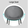 thumbnail image 5 of 2xhome Set of 2 Mid-Century Modern Plastic Lounge Chair Plastic Legs with Breathable Perforated Egg Shaped Seat for Indoor/Outdoor Use., 5 of 13