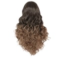 thumbnail image 1 of GlamEssence Wig Women's Long Curly Hair Gradient Brown Split Full Head Synthetic Wig Cover, 1 of 6