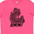 thumbnail image 4 of Inktastic Michigan Silhouette Mandala Youth T-Shirt, 4 of 5
