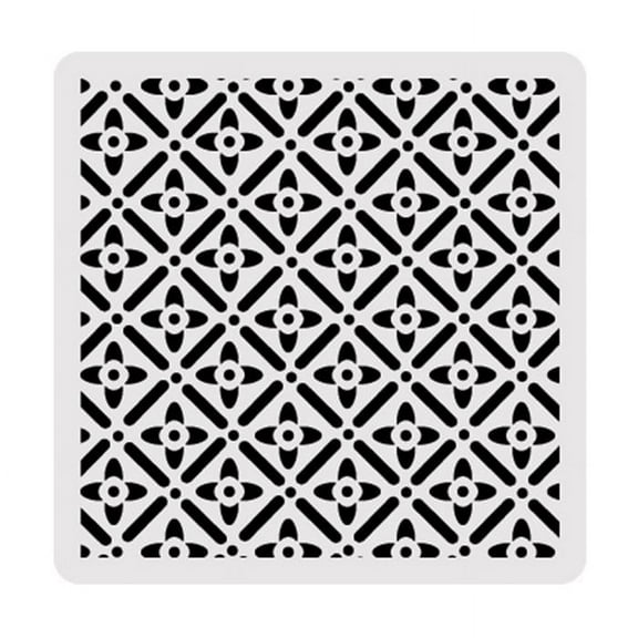 5x5 Flower Pattern Stencil