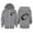 Grey, variant on Kids Girls Boys Bomber Jacket Zip-Up Baseball Football Heart Baby Long Sleeve Letter Printed Hoodie Zipper Up Sweatshirts Children Blouse With Pocket Lightweight Coat Windbreaker 7-8 Years