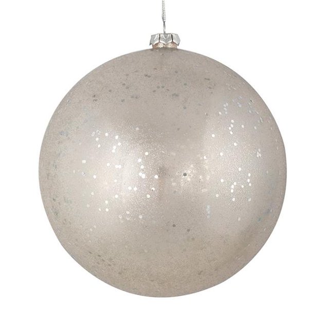 Vickerman N184007 Boule Argentée Pailletée Claire 3 Po. 12 par Sac