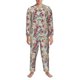 thumbnail image 3 of Fotbe Roses Mixed Zebra Pijama de Hombre con Estampado de Manga Larga, Conjunto de 2 Piezas, Ropa de Dormir Suave y Cómoda con Bolsillos-Large, 3 of 7
