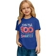 thumbnail image 3 of Gelikeya Toddler Kids 100 Days of School Shirt Boys Girls Short Sleeve Tshirts Cute Spring Summer Outerwear Clothing Blue, 3-4 Years, 3 of 8