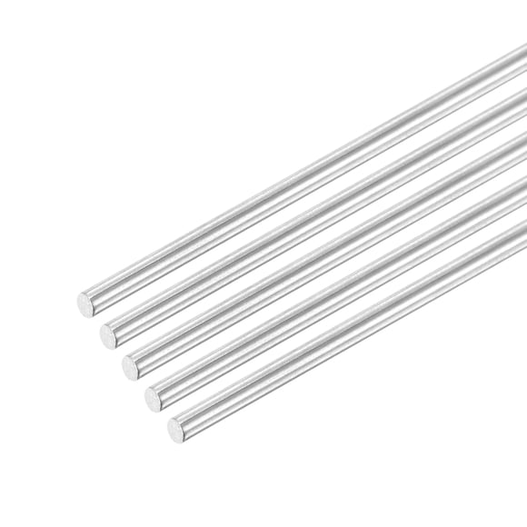 Unique Bargains 304 Stainless Steel Round Rods 2mm x 320mm for DIY Craft, 5 Pack