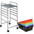 thumbnail image 5 of Costway Carrito con Ruedas Baño Carro Auxiliar Almacenamiento con 6 Cajones Apilables Extraíbles para Cocina Oficina 34 x 43,5 x 76 cm, 5 of 5