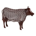 thumbnail image 3 of Zingz & Thingz Metal Cow Outdoor Garden Statue - 18" - Brown, 3 of 4
