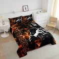 thumbnail image 4 of Erosebridal Rugby Lover Bedding Twin Comforter Set, Soccer Player Down Comforter, Honeycomb Gemoetric Decor, Breathable, 4 of 7