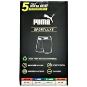 Large Puma Men's SportLuxe 5 Pair Performance Boxer Briefs