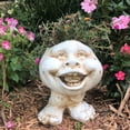 thumbnail image 2 of Homestyles 8.5 in. "Little Buddy" the Muggly Face Humorous Statue Planter Holds 4 in. Pot, 2 of 3