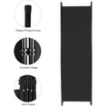 thumbnail image 6 of REDCAMP 6.7FT Tall Folding Room Divider, 4 Panel Portable Room Partition, Indoor Outdoor Privacy Screen Wall Dividers for Bedroom Dining Room Office Restaurant Hospital, 80" W x 68" H, Black, 6 of 6