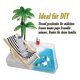 thumbnail image 3 of 1/12 accesorios para casa de muñecas conjunto de playa en miniatura decoración playa Micro paisaje con tumbonas sombrillas palmera. Afortunado Sencillez, 3 of 5