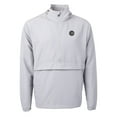 thumbnail image 2 of Men's Cutter & Buck Gray Chicago Cubs Charter Eco Recycled Anorak Half-Zip Hoodie Jacket, 2 of 3