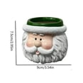 thumbnail image 2 of 2026 Christmas Indoor Home Decor Snowman And Santa Claus Themed Resin Planter Ornament, 2 of 6