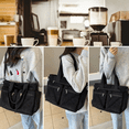 thumbnail image 2 of Bolso Tote Bag de Pana 14 Pulgadas Unisex Bolso Malubero, Negro, 2 of 5
