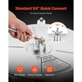 thumbnail image 4 of VEVOR 18" Pressure Washer Surface Cleaner 4 Wheels Dual Handle 4000 Max PSI, 4 of 9