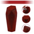 thumbnail image 5 of Unique Bargains Car Trash Can Rhinestones Portable Car Cup Holder Plastic Trash Bin Red 1 Pcs, 5 of 6