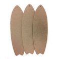 thumbnail image 1 of Paquete de 3, 5 x 16 x 0,25 pulgadas, espacios en blanco de madera para manualidades, forma de tabla de surf, materiales de artesanía de madera MDF sin terminar, proyectos de bricolaje, pasatiempos, t, 1 of 1