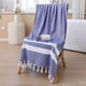 thumbnail image 1 of Xiao Hua 6 toallas de baño absorbentes de algodón, multiusos para el baño, gimnasio, ducha, deportes y como toalla. Resiste diversas situaciones sin esfuerzo. 70,87 x 39,37 pulgadas (azul)., 1 of 5