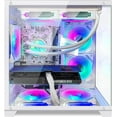 thumbnail image 2 of Hoengager Gaming PC -AMD Ryzen 5 5600X 3.7 GHz-RTX 3060 12GB -32GB DDR4 RAM-1TB M.2 SSD-240 Liquid Cooler -WIFI &Bluetooth -RGB Fans-Windows 11 Pro Desktop Computer-White, 2 of 7