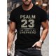 thumbnail image 1 of T-Shirt Featuring Shepherd Psalm 23, Men'S Casual Short-Sleeve Tee for Summer Wear., 1 of 5