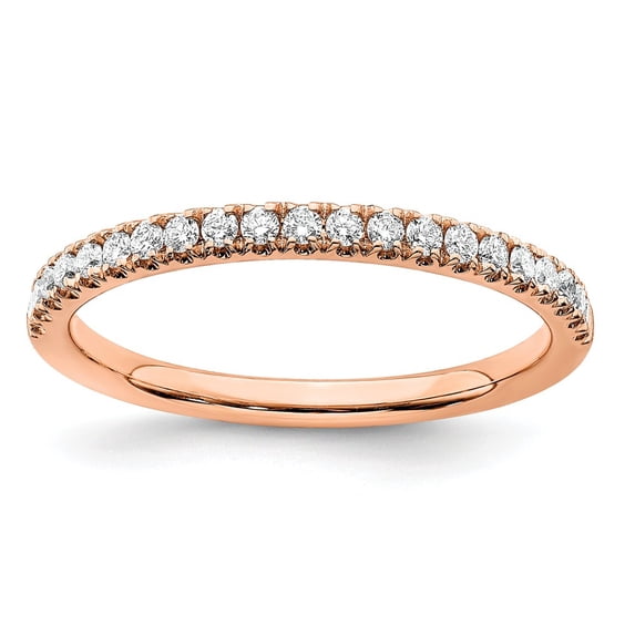 14K White Gold Ring Band Diamond, Lab Grown Round 14kr Diamond SI1 SI2, G H I, Wedding , Size 8