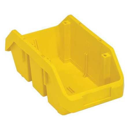 - Quantum Storage Systems 75 Lb Capacity, Cross-Stacking Bin, Double Hopper, Yellow QP1265YL