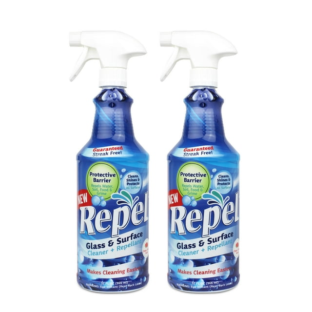 Limpiador de vidrios y superficies Clean-X REPEL 946 ml con nanotecnología