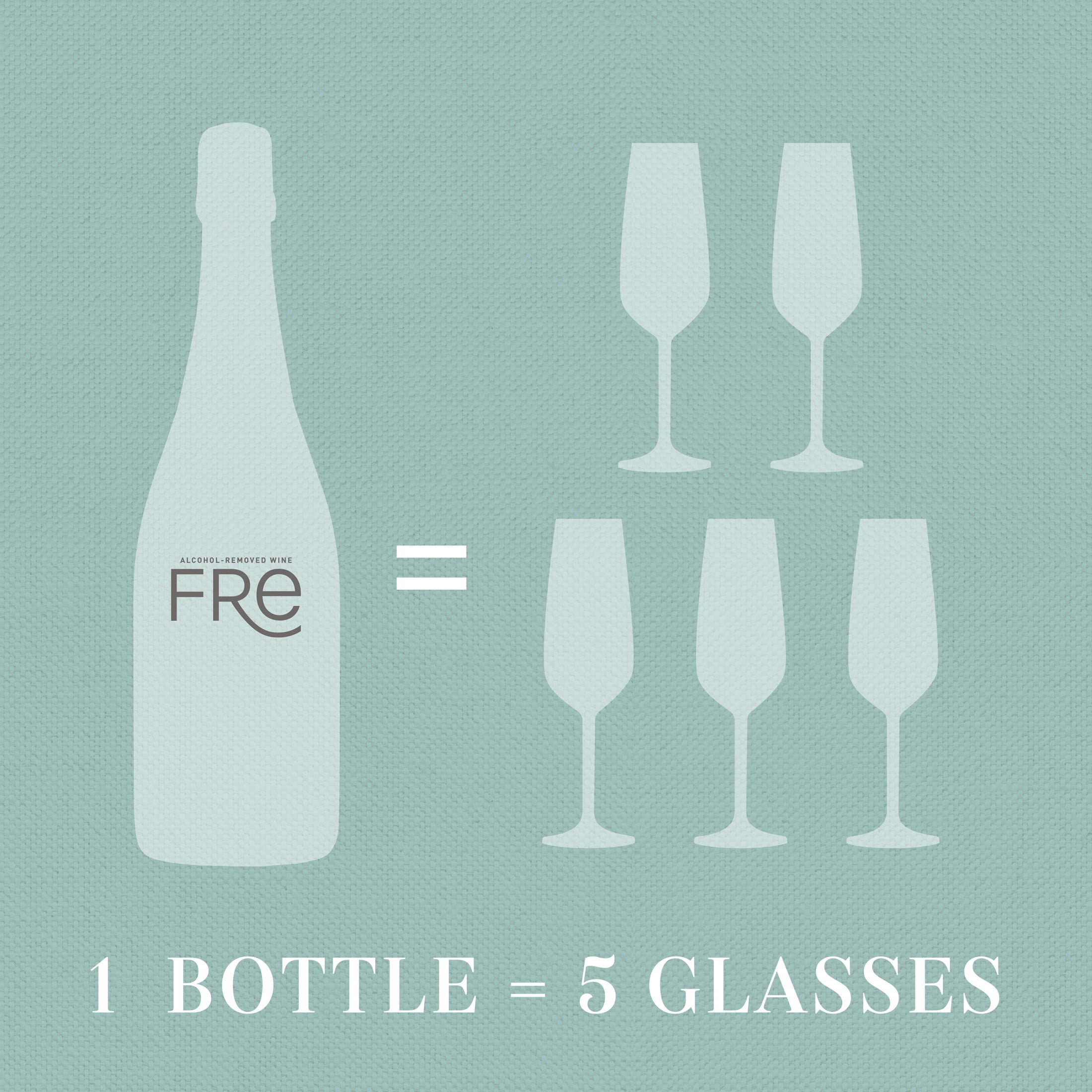 FRE Sparkling Brut California Wine, Alcohol-Removed, 750 ml Glass Bottle, 0% ABV