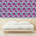 thumbnail image 3 of Ambesonne Floral Peel & Stick Wallpaper for Home, Chrysanthemum and Peony Plot, 13"x72", Hot Pink and Pale Teal, 3 of 5
