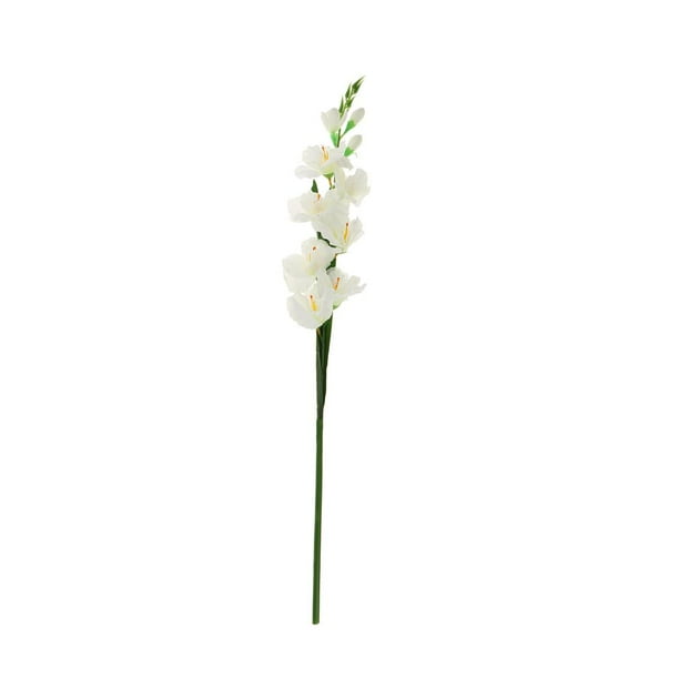 Royalvide 1 pieza de flores artificiales, flores artificiales, plantas verdes de eucalipto Blanco