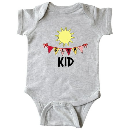 

Inktastic Farm Kid Flags and Sun Gift Baby Boy or Baby Girl Bodysuit