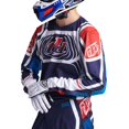thumbnail image 4 of Moto Jersey Troy Lee Designs SE Pro Wavez Navy/Red XXL, 4 of 9
