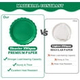 thumbnail image 4 of 175 Pcs Disposable Paper Plates and Napkins Set, 9" Dinner Plates & 7" Dessert Plates, Tableware for Birthday, Graduation, Wedding, Party (Green, 175 Pcs), 4 of 5