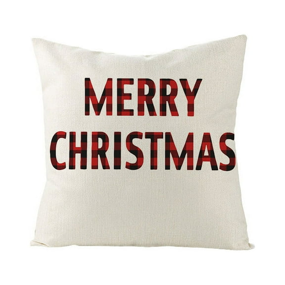 Yidarton 45*45cm Home Supplies Christmas Pillow Case Nordic Plaid Linen Cushion Case Sofa Pillow Case
