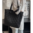 thumbnail image 3 of Kukuzhu Quilted Shoulder Bag Women's Padding Down Cotton Hobo Purse Handbag Large Work Totes Top Handle Bag with Zipper, 3 of 8
